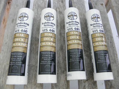 SIS440 BLACK CAULK 4 PAC 10.3 OZ. CARTRIDGES, TEAKDECKING SYSTEMS