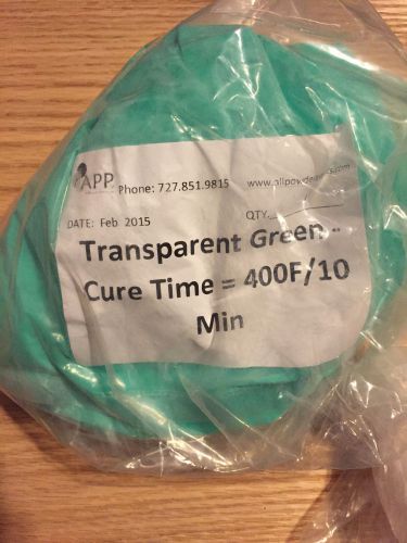 Transparent Candy Green Powder Coating Paint  New 1LB 16OZ