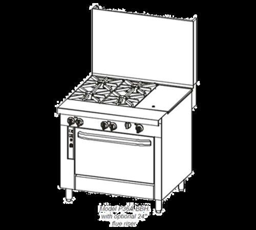 Southbend P36A-BBG Platinum Heavy Duty Range Gas 36&#034; (4) Open Burners (1)...