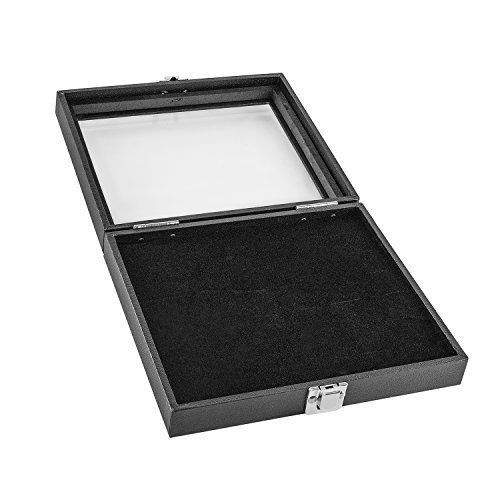 Black wooden 36 slot ring storage box display case for home storage, jewelry new for sale