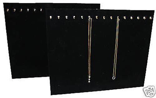 2-15 hook velvet necklace pendant displays easel chain for sale