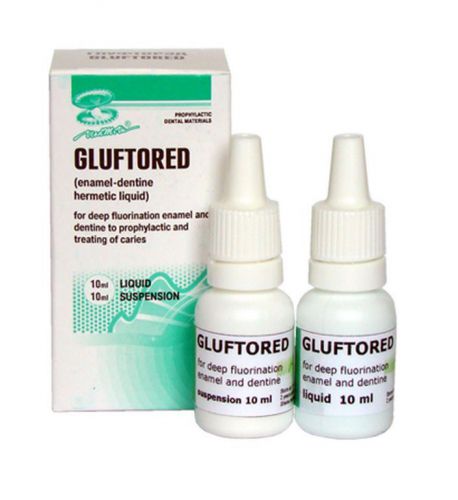 Dental enamel-dentine hermetic liquid (2 x 10 ml) gluftored for sale