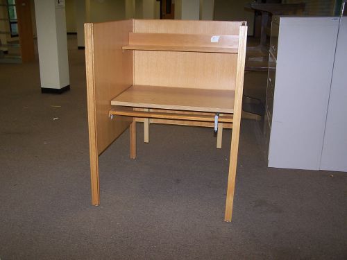 &#034;used&#034;  laminate wood study carrel -pick up only! for sale