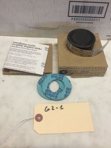 New Zook 1&#034; Graphite Rupture Disk Type Mono 55.68 Psig Part 1MY1J1X1X50x298