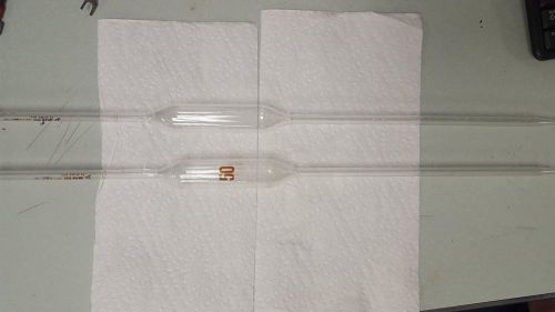 2 kimax glass bulb reusable 50ml class a pipettes for sale