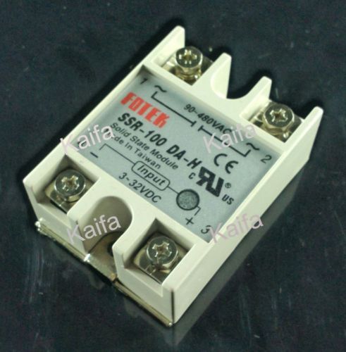 1 pcs FOTEK SSR-100DA-H Solid State Relay SSR Single Phase DC-AC