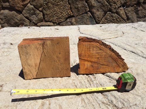 Curly Hawaiian Mango Wood Bowl Blanks Reclaimed 7&#034;x6&#034;x4-6&#034;