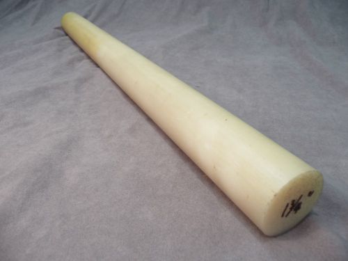 STYRENE  NATURAL ROUND ROD 1 3/4&#034; diameter 22 1/2&#034; length