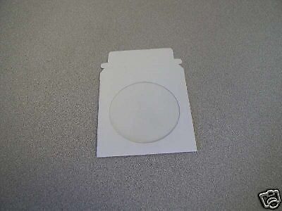 100 NEW WHITE 5 1/8 &#034; CD/DVD MAILER WITH 4&#034; WINDOW JS91