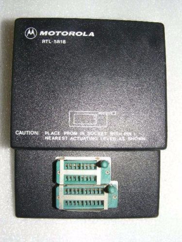 Motorola RTL5818 Adapter Plug for R-1801 Programmer Test Service Syntor,MCX100