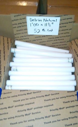 Delrin Rod Drops Acetal Natural White Lot of 52 pcs. 1&#034; dia. Cnc millstock