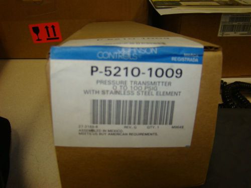 Johnson Controls, P-5210-1009, Pressure Transmitter, 0-100 psig