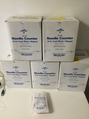 Lot (80) Medline 10 Ct Foam Block Magnet Needle Counter DYNJNC10F