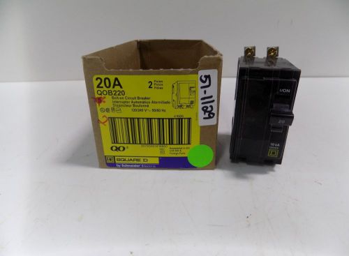 SQUARE D 20 AMP 2 POLE BOLT-ON CIRCUIT BREAKER  QOB220 NIB