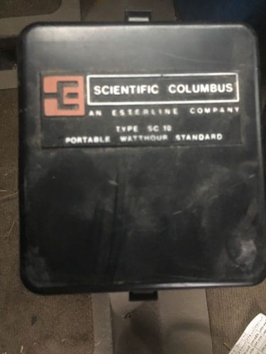 SCIENTIFIC COLUMBUS TYPE SC 10 SC-10 PORTABLE WATTHOUR STANDARD