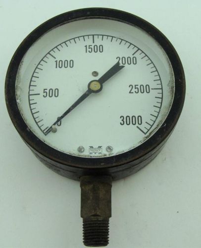 Marshalltown 3 1/2&#034; 3000 psi pressure gauge for sale