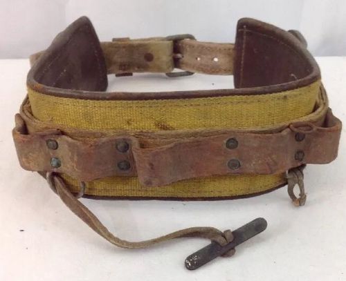 Vintage Iron worker Miller Tool Belt 1977 Safety Belt