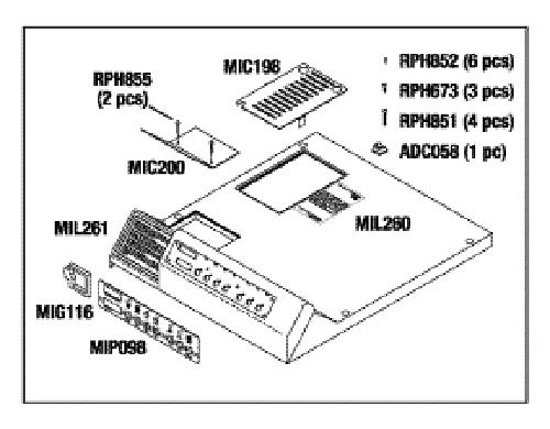 TOP COVER KIT for AUTOCLAVES  MIDMARK  M11 RPI # MIK197 OEM Part #002-0503-00