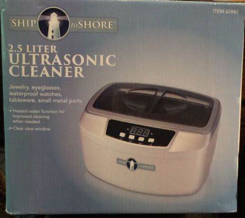 Ship to shore heated ultrasonic jewelry cleaner 160 watt 2.5 liter item 62442 for sale