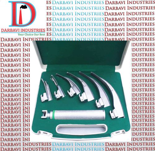 LED Macintosh Conventional Laryngoscope Set With 6 Blades + C Size Handle