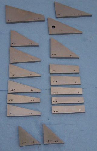 ANGLE BLOCKS 17 FLAT TOOLMAKER MACHINIST GRINDING MILLING multiple angles