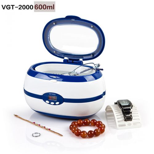 Digital VGT-2000 600ML Ultrasonic Cleaner 600ml Jewelry Tattoo Coin Machine 220V