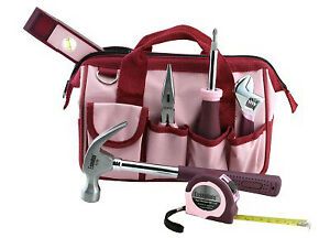 Great Neck Saw 6709 Essentials Around the House Pink Tool Set