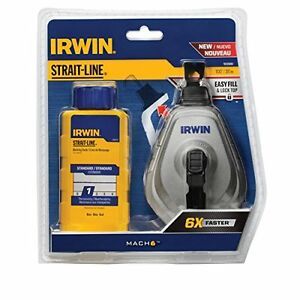 Strait-Line 1932889 IRWIN Mach6 Chalk Reel, Blue