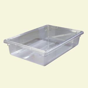 8.5 Gal., 18X26X6 In. Polycarbonate Food Storage Box in Clear (Case of 6)