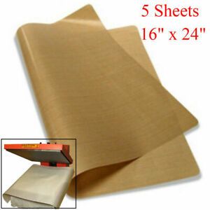 5 Sheets 16&#034; x 24&#034; Fabric Sheet Transfer Press 5 Mil for Sublimation Printing