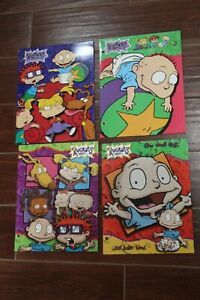 Lot of 4 Vintage Retro 90&#039;s The Little Rugrats Folders School Tommy Twins EUC