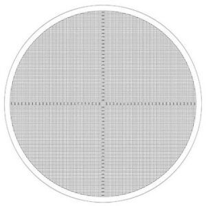 SUBURBAN OC-2-10X Optical Comparator Grid Chart For 10 Pow