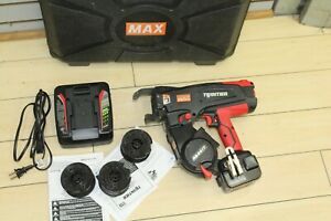 MAX RB441T TwinTier Cordless Rebar Tie Wire Machine w/ 4 coils of wire