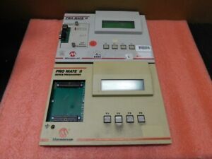 (2) Microchip PRO MATE II ICSP Device Programmers For Parts / Repair -- Lot of 2