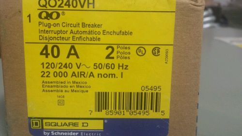 Square d qo240vh breakers, 40 amp, 22 kair, new in box. for sale