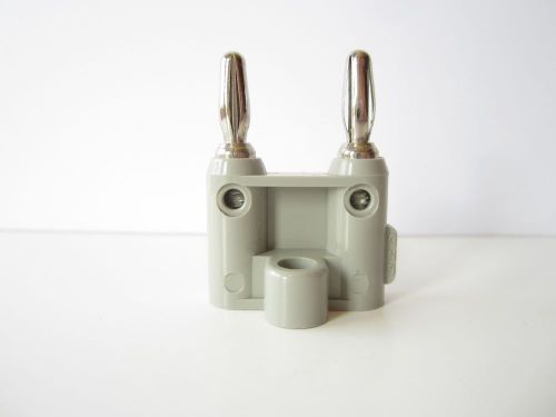 Pomona electronics stackable double banana plugs model mdp gray mdp-8 for sale