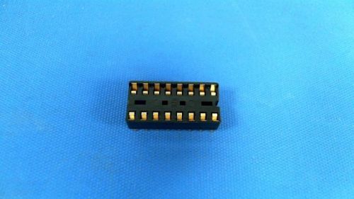 25-PCS CONN DIP SOCKET 16 Position 2.54MM SOLDER ST THRU-HOLE TUBE 2-641262-4