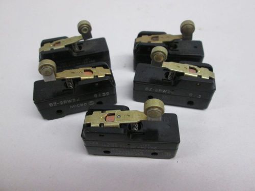 LOT 5 NEW MICRO SWITCH BZ-2RW22 1/8HP 250V-AC 1/4A AMP LIMIT SWITCH D286367