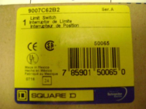 LIMIT SWITCH 9007C62B2 SQUARE D MECHANICAL FRONT ROTARY TURRET HEAD NIB