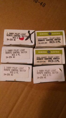 6 New In Box GE Remote Control Pilot Light Switch RCS2PL RCS 2 PL