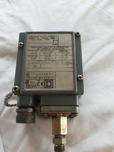 SQUARE D  PRESSURE SWITCH 9012