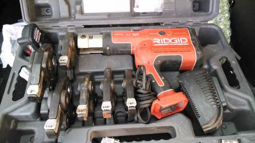 Ridgid propress rp330 hydraulic cordless crimper w/jaws and more nice shape!!! for sale