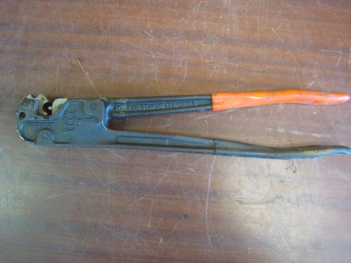 Thomas &amp; betts wt115a manual crimper / crimp tool for stakon used free shipping for sale