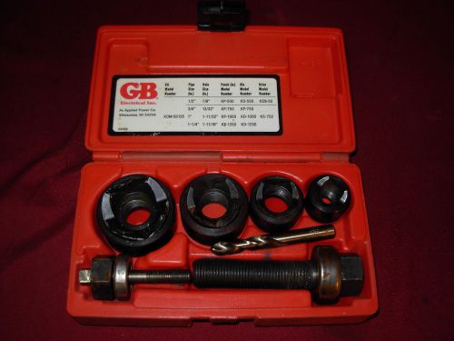 GB Electrical KOM-50125 Mechanical K. O. Set 1/2&#034;-1&#034; 1/4 Set * NR