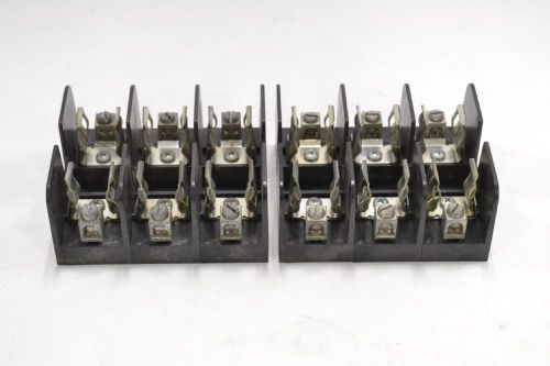 LOT 2 GOULD 60608J SHAWMUT 60A AMP 600V-AC 3P POLE FUSE BLOCK HOLDER B332030