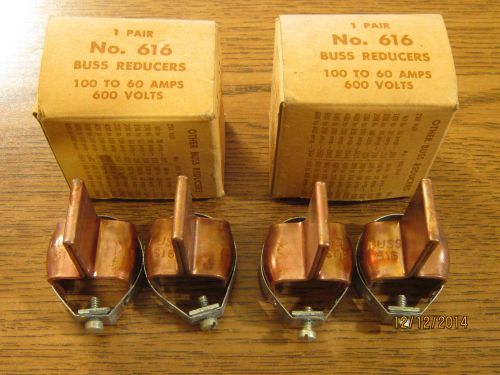 Buss no. 616 fuse reducer. 2 pairs 100 to 60 amp. 600 volts. new old stock for sale