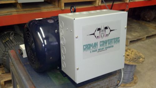 New 40HP 3 PHASE CNC ROTARY PHASE CONVERTER 10 year warranty!