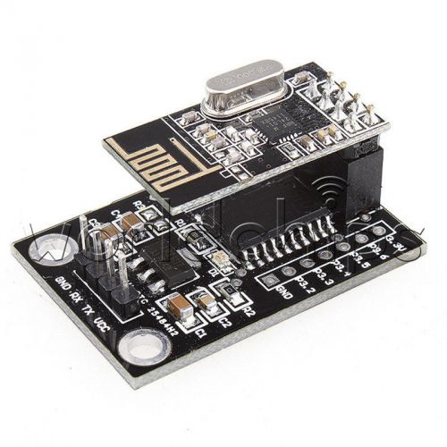 Mcu stc15l204 wireless development board + nrf24l01+ wireless serial module for sale