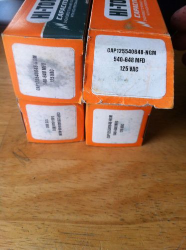 92514 Old-Stock, Hi-Torq Capacitor, 540-648MFD 125VAC