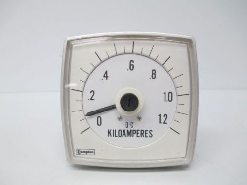 NEW CROMPTON 0-1.2 DC KILOAMPERES METER D230713